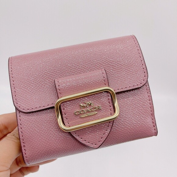 Coach CE671 Morgan Small Leather Wallet Dusty Rose NWT Org $228 - Picture 2 of 11
